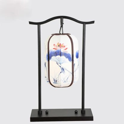 Chinese Classical Lantern Floor Lamps Fabric Standing Lights Living Room Bedroom Bedside Lighting Fixtures Luminaire Home Decor