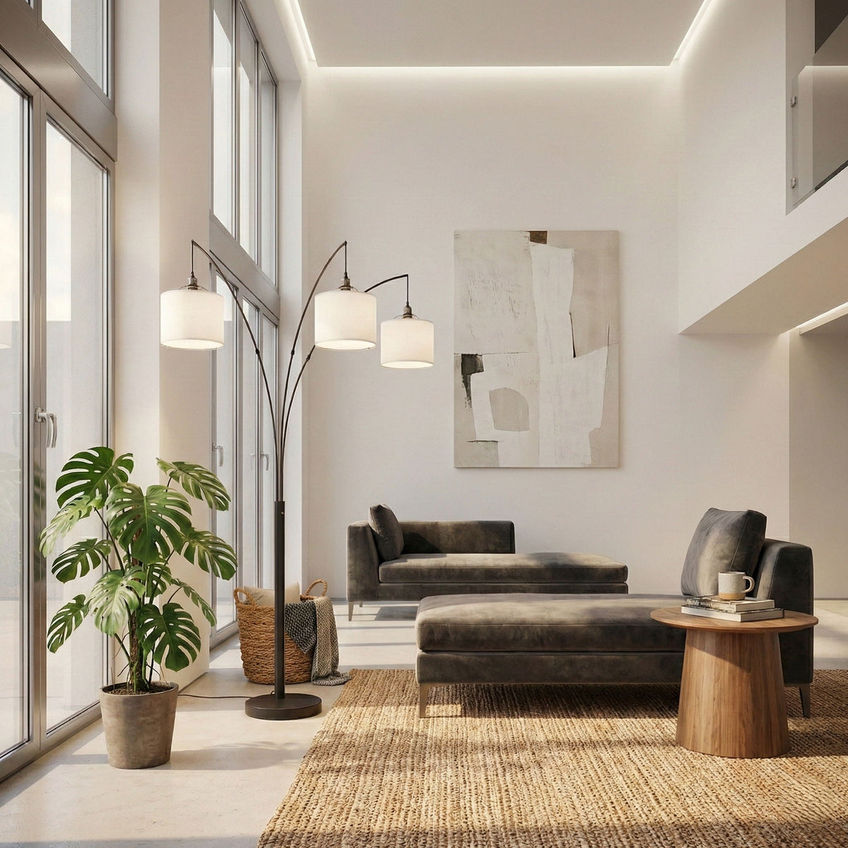 Royal 3 Arm Arc Floor Lamp