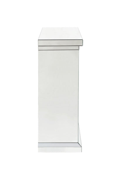 Noralie Mirrored & Faux Diamonds Fireplace