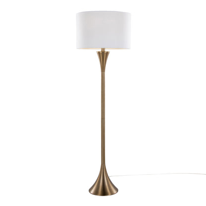 Contemporary Floor Lamp with 3-Way Switch - Gold, Black, or Bronze