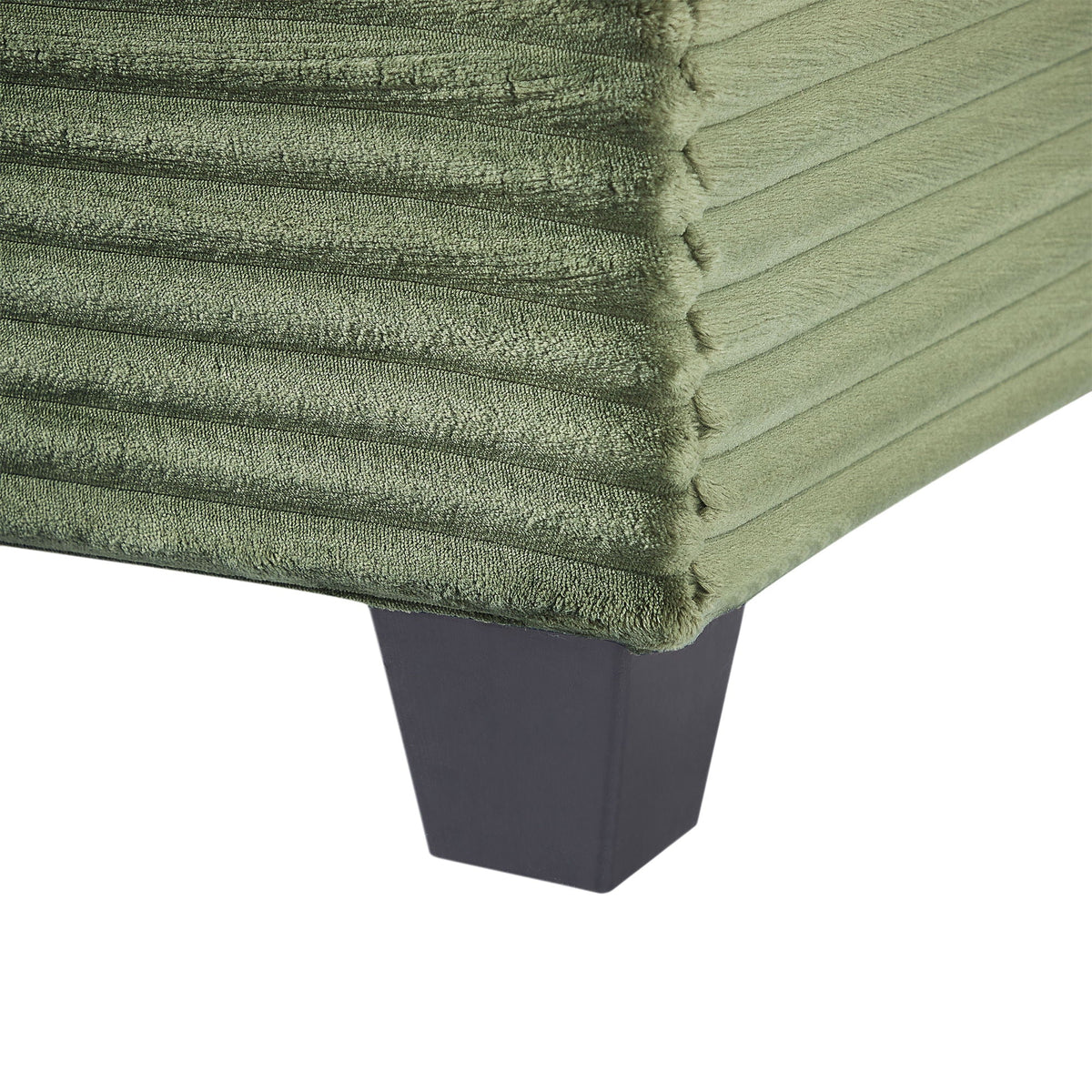 Upholstered U-Shaped Sectional Sofa with Movable Ottoman and Storage Pockets - Multiple Colors