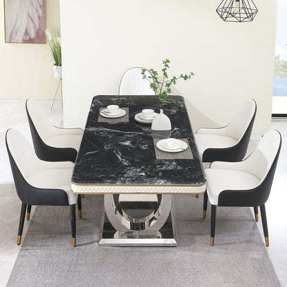 Luxury Modern Dining Table - 78.7 Inch
