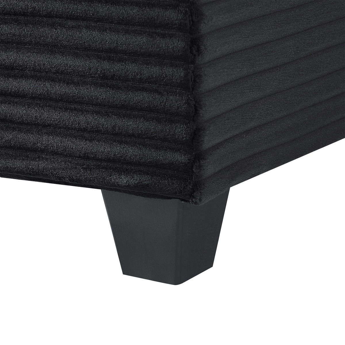 Upholstered U-Shaped Sectional Sofa with Movable Ottoman and Storage Pockets - Multiple Colors
