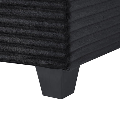 Upholstered U-Shaped Sectional Sofa with Movable Ottoman and Storage Pockets - Multiple Colors