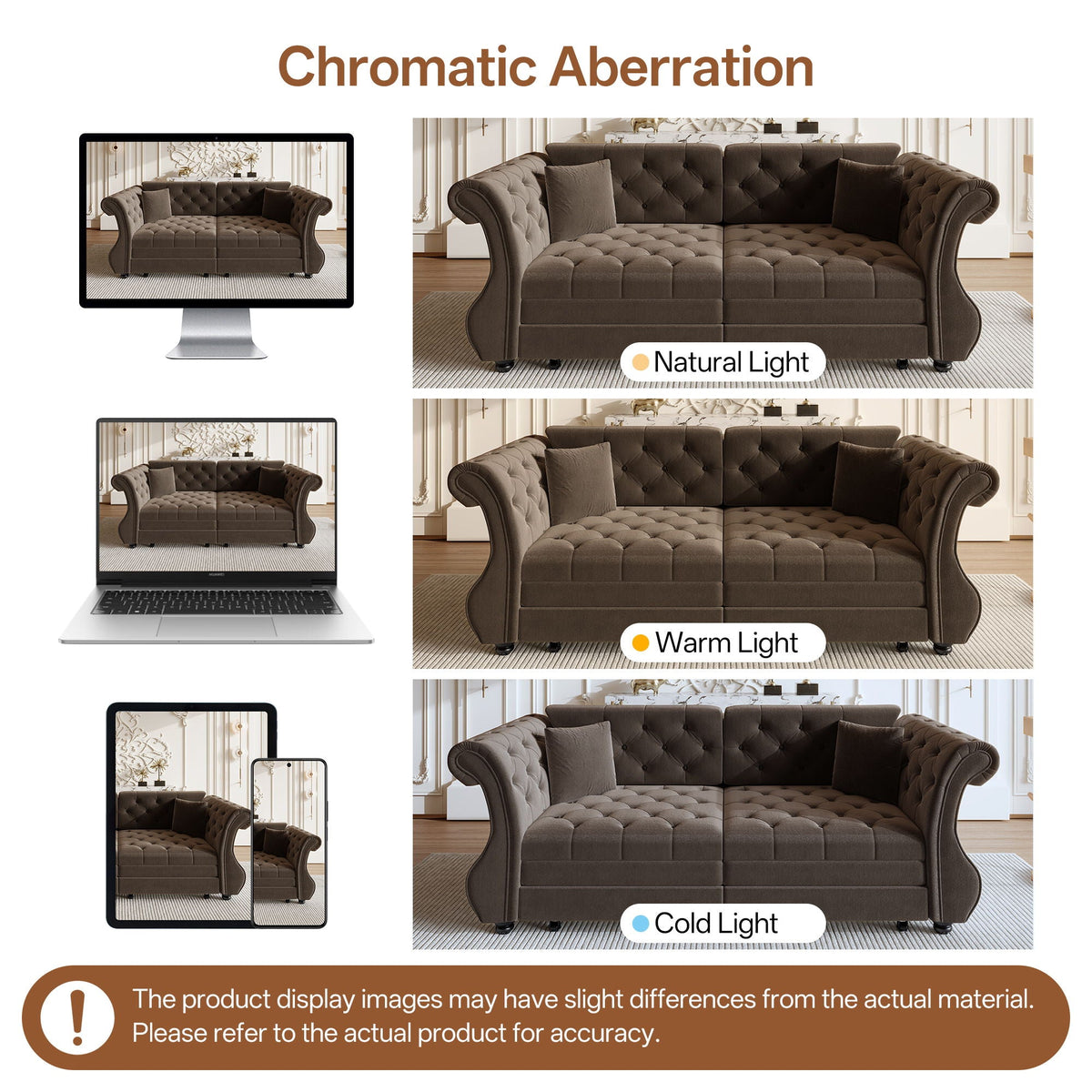 Oversized Chesterfield Pull Out Sofa Bed, Roll Arm Couch