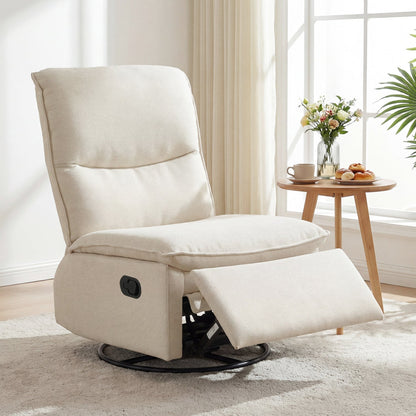 360° Swivel Rocking Chair with Cushioned Back for Living Room