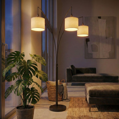 Royal 3 Arm Arc Floor Lamp