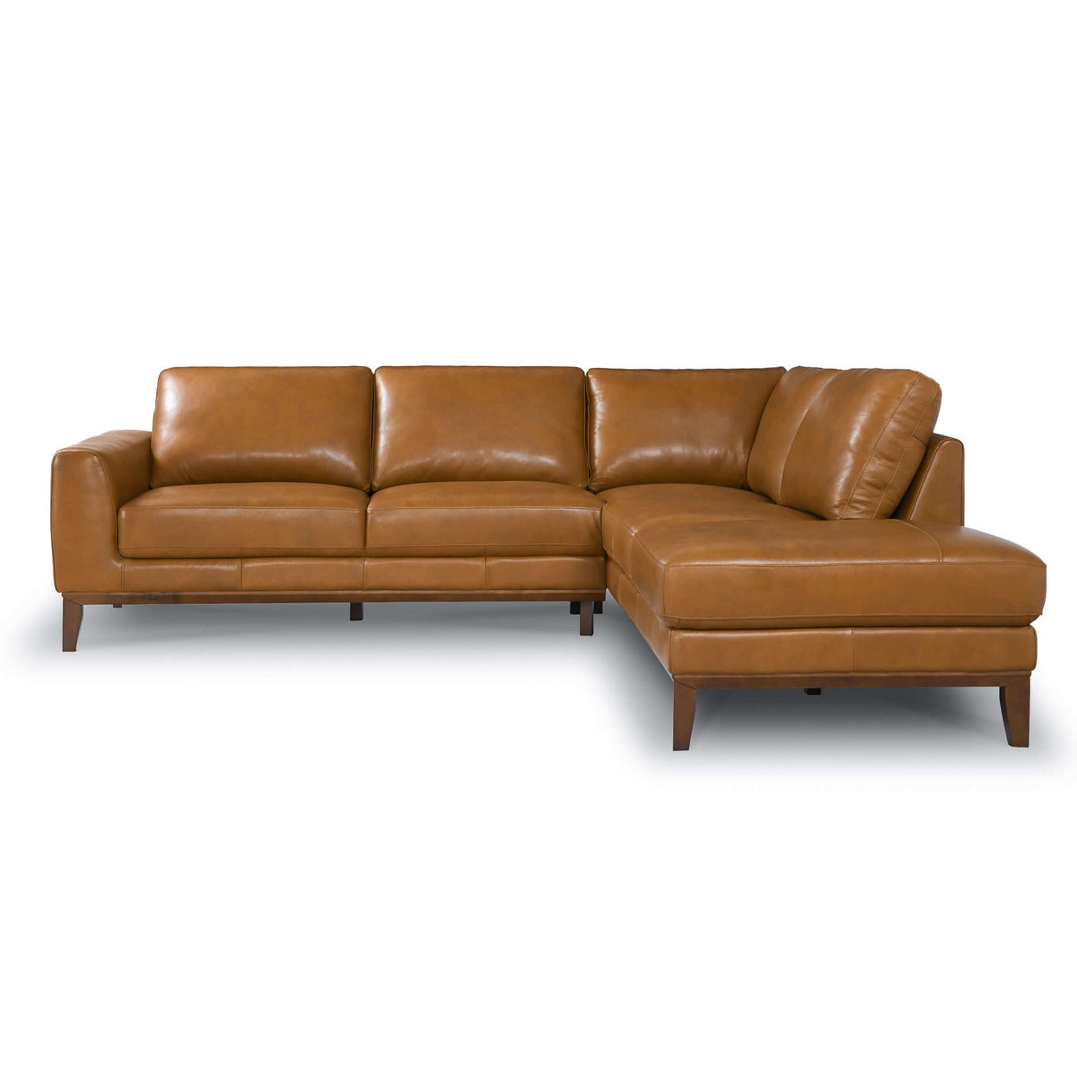 London Leather Sectional Sofa Right Facing