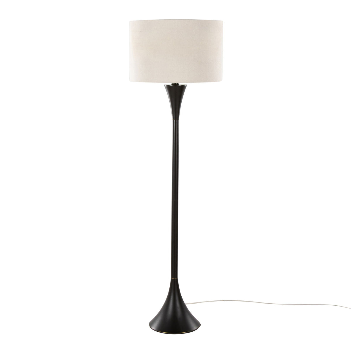 Contemporary Floor Lamp with 3-Way Switch - Gold, Black, or Bronze