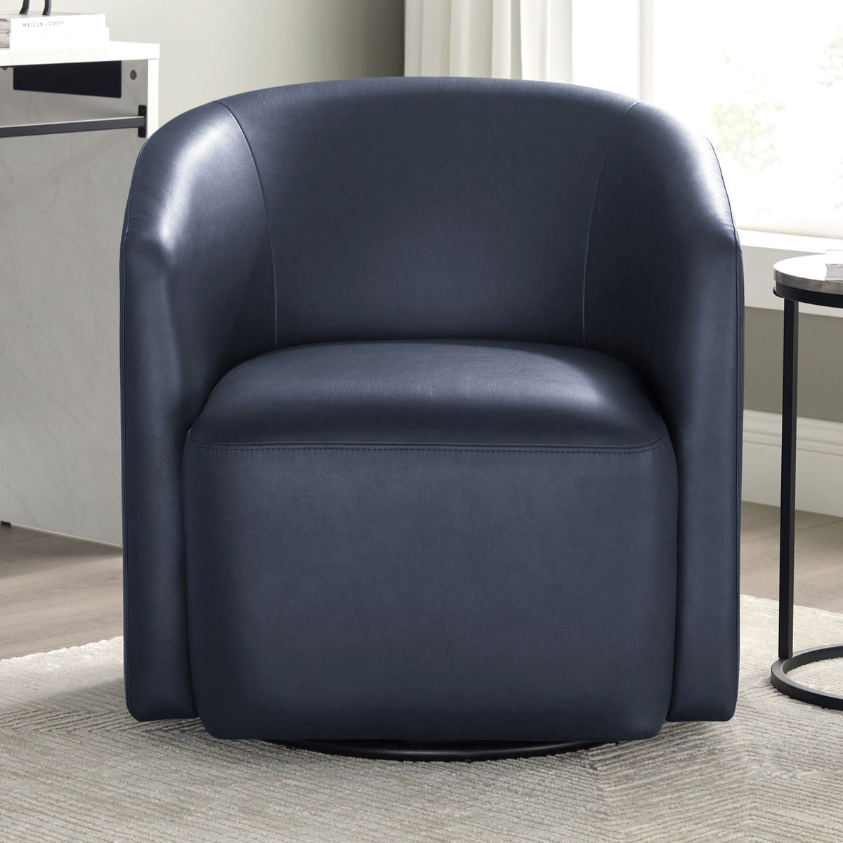 Ardena Modern Swivel Barrel Chair with Pocket Coil Seat - Multiple Colors