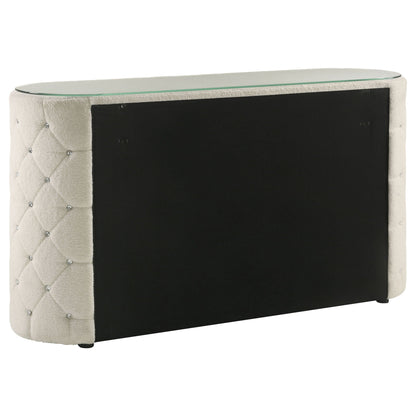 Sonya 6-drawer Upholstered Bedroom Dresser Ivory