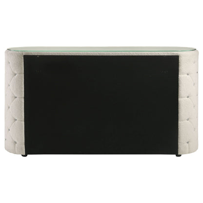 Sonya 6-drawer Upholstered Bedroom Dresser Ivory