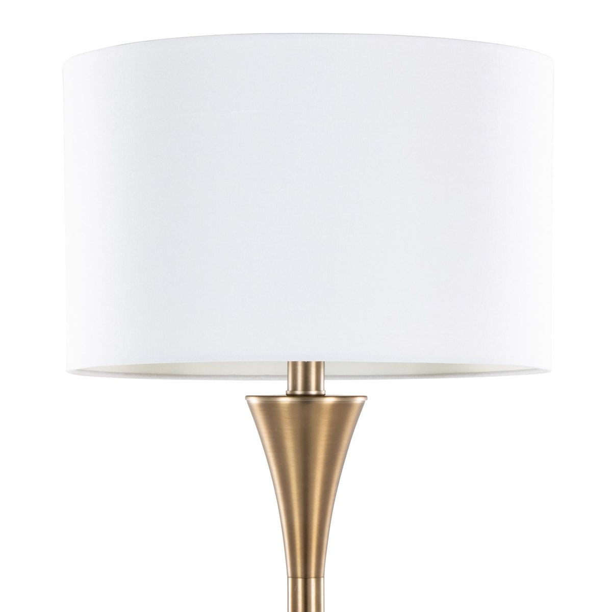 Contemporary Floor Lamp with 3-Way Switch - Gold, Black, or Bronze