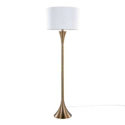 Contemporary Floor Lamp with 3-Way Switch - Gold, Black, or Bronze