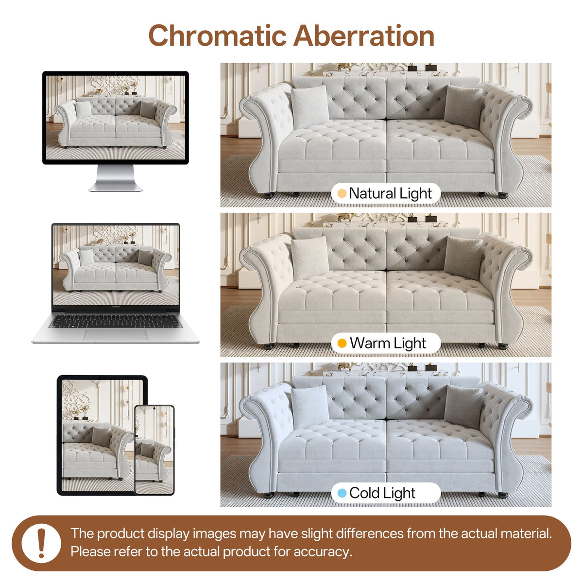 Oversized Chesterfield Pull Out Sofa Bed, Roll Arm Couch