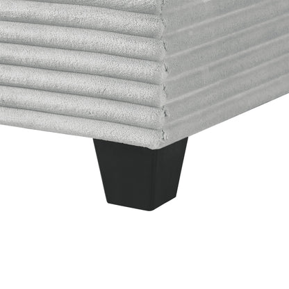 Upholstered U-Shaped Sectional Sofa with Movable Ottoman and Storage Pockets - Multiple Colors