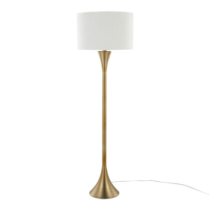 Contemporary Floor Lamp with 3-Way Switch - Gold, Black, or Bronze
