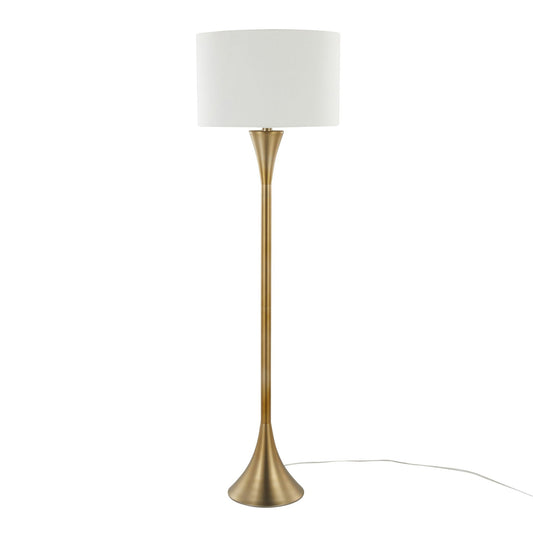 Contemporary Floor Lamp with 3-Way Switch - Gold, Black, or Bronze