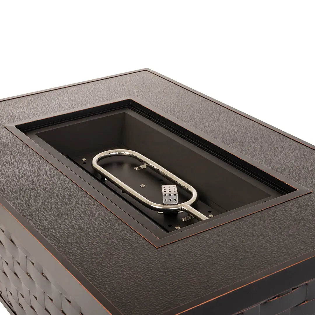 Armstrong Rectangle Aluminum LPG Fire Pit