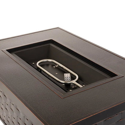 Armstrong Rectangle Aluminum LPG Fire Pit