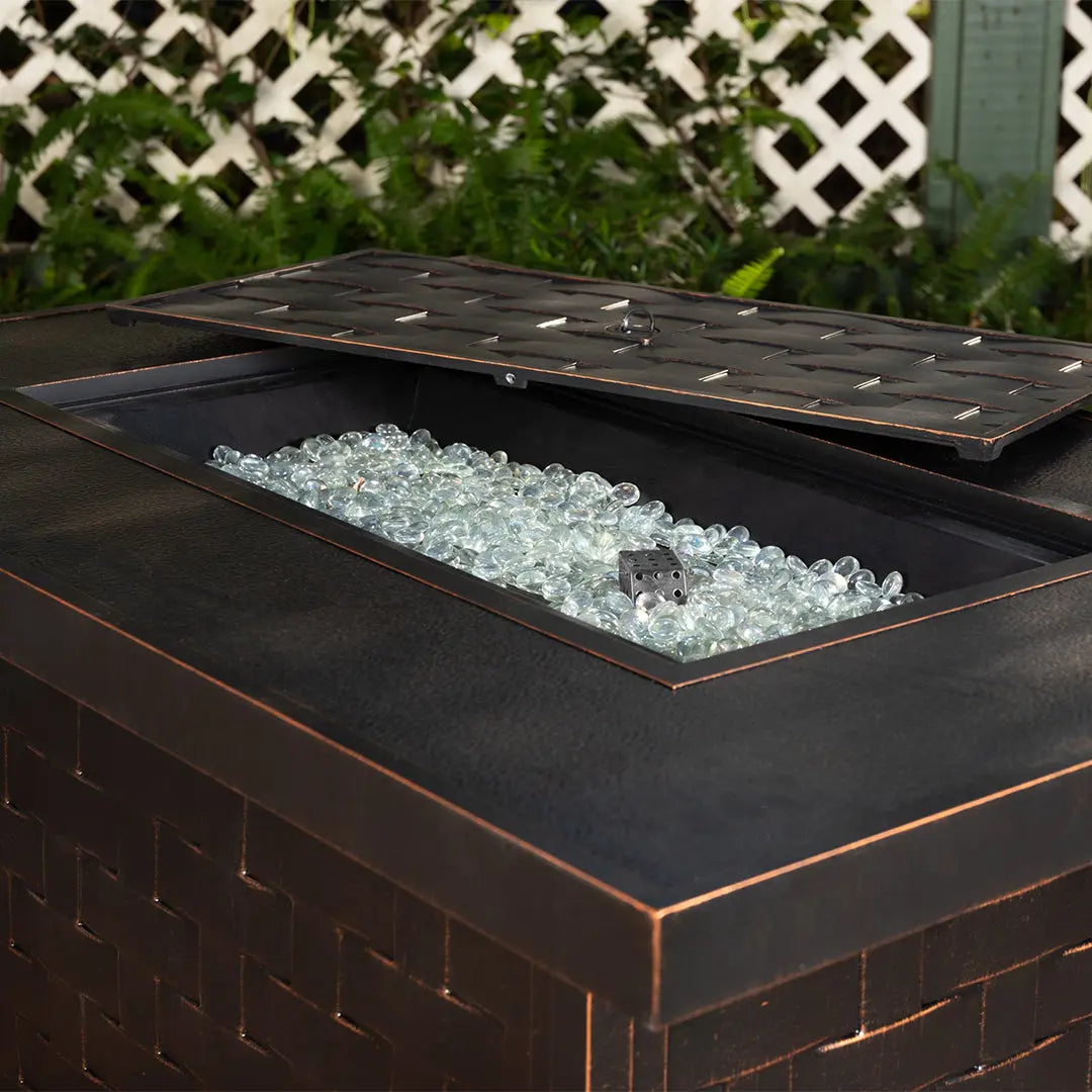 Armstrong Rectangle Aluminum LPG Fire Pit