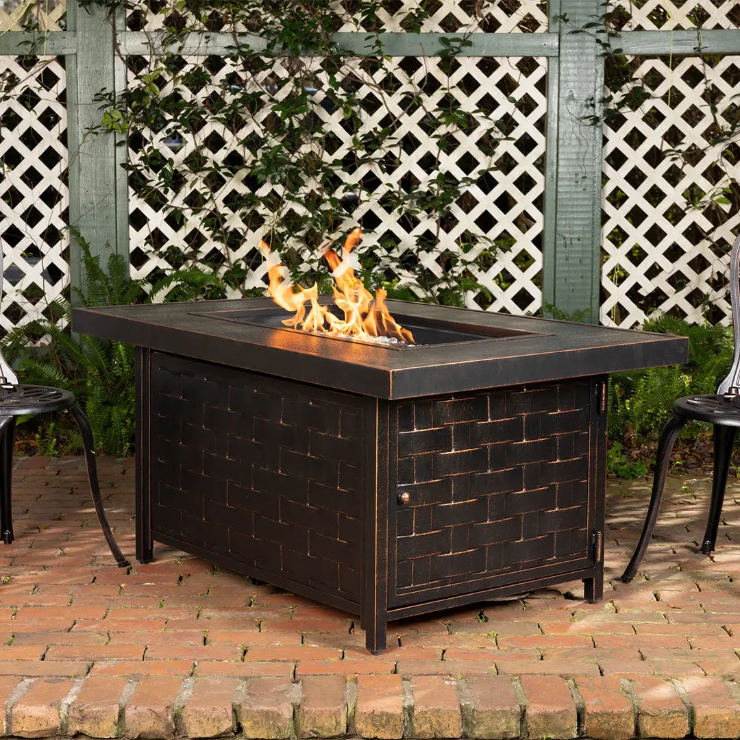 Armstrong Rectangle Aluminum LPG Fire Pit
