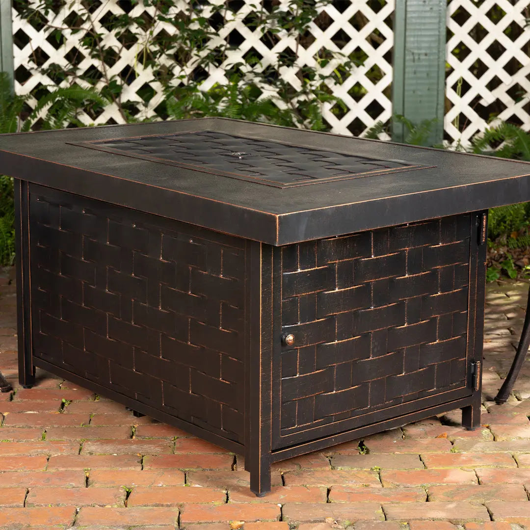 Armstrong Rectangle Aluminum LPG Fire Pit