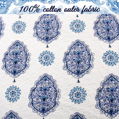Hittle Cotton 3-Piece Reversible Quilt Bedding Set