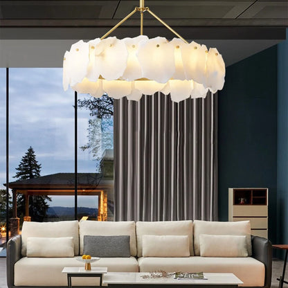 Irregular Burton Alabaster Chandelier