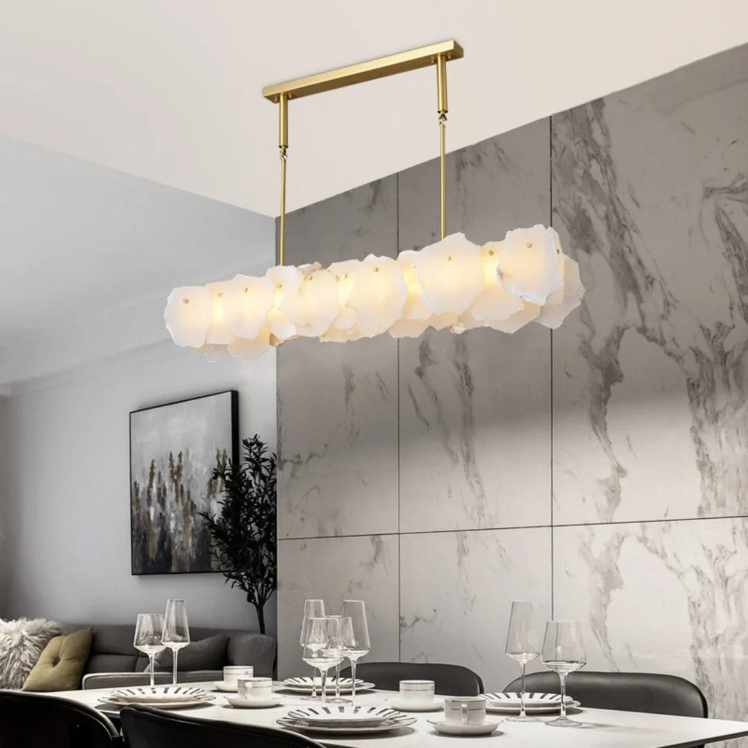 Irregular Burton Alabaster Chandelier