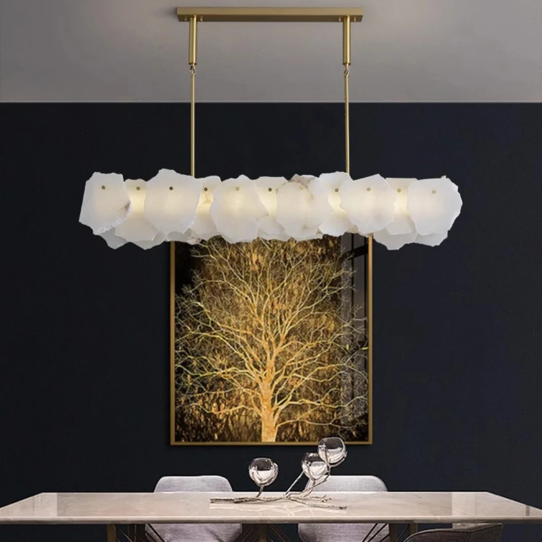 Irregular Burton Alabaster Chandelier