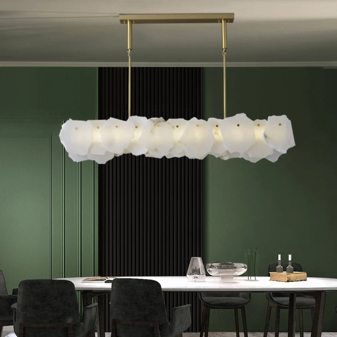 Irregular Burton Alabaster Chandelier