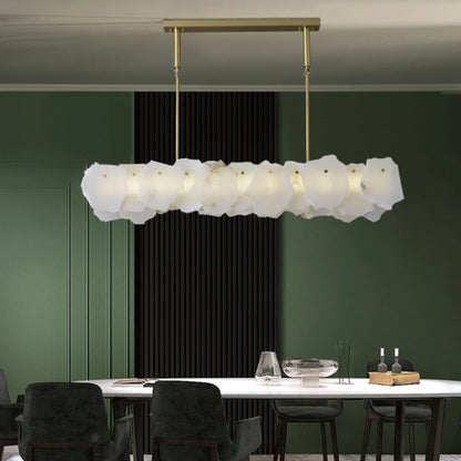 Irregular Burton Alabaster Chandelier