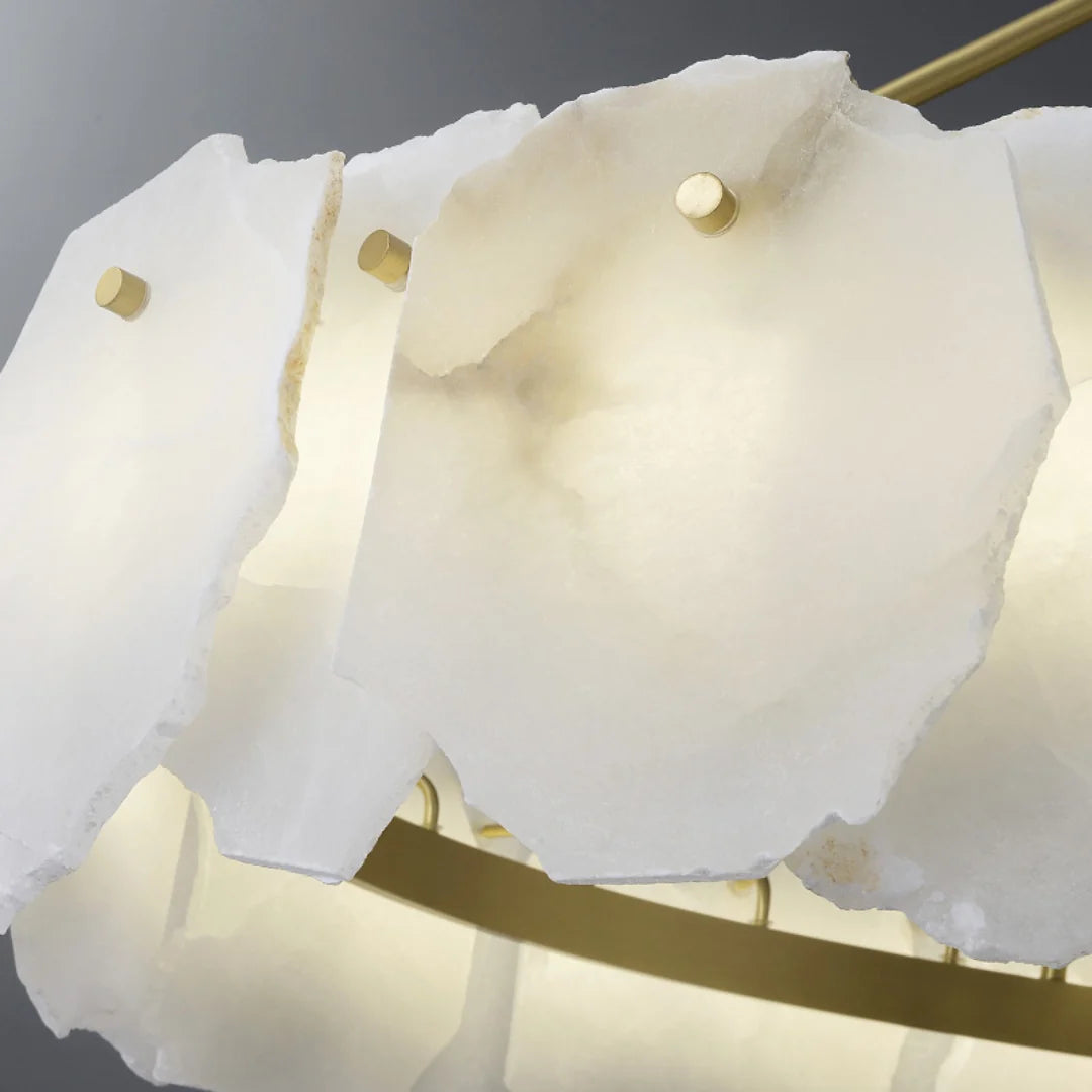 Irregular Burton Alabaster Chandelier