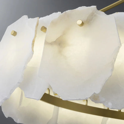 Irregular Burton Alabaster Chandelier