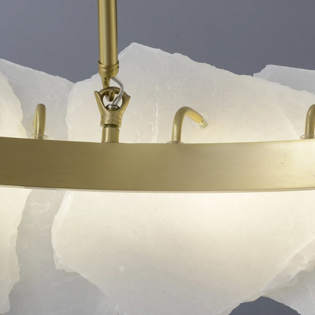 Irregular Burton Alabaster Chandelier