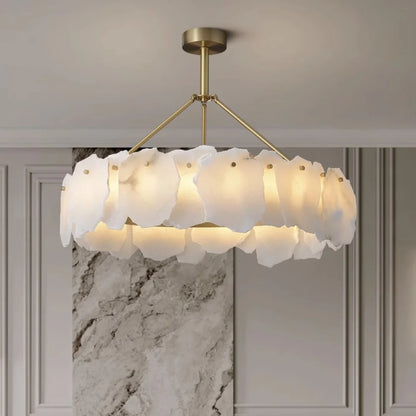 Irregular Burton Alabaster Chandelier