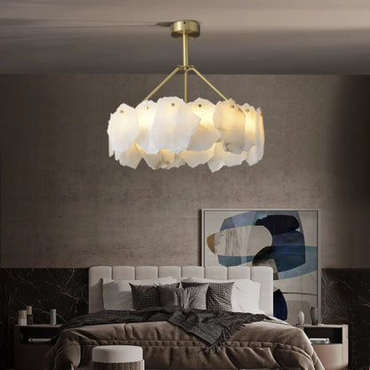 Irregular Burton Alabaster Chandelier