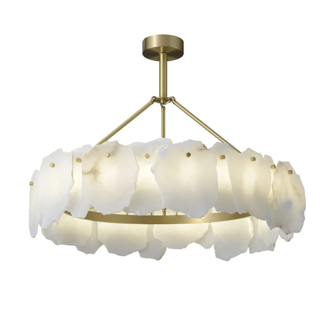 Irregular Burton Alabaster Chandelier
