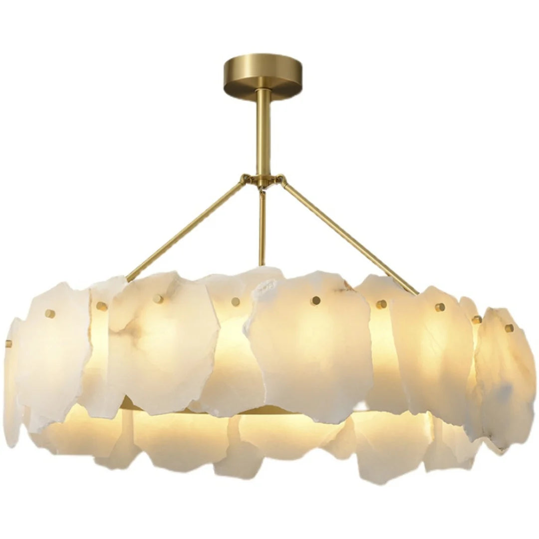 Irregular Burton Alabaster Chandelier