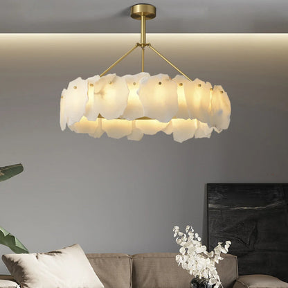 Irregular Burton Alabaster Chandelier