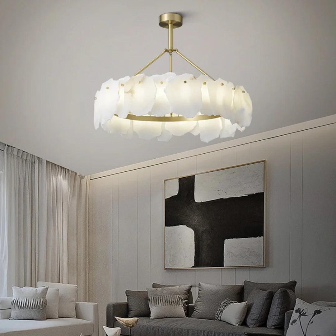Irregular Burton Alabaster Chandelier