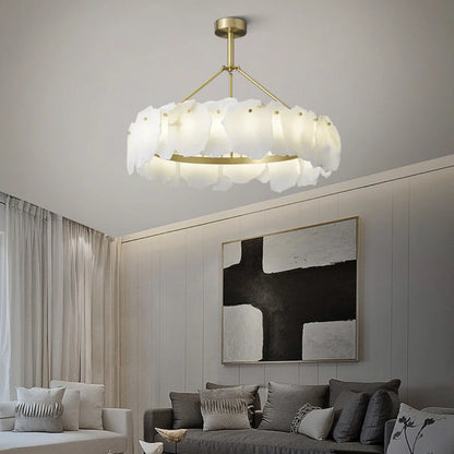 Irregular Burton Alabaster Chandelier