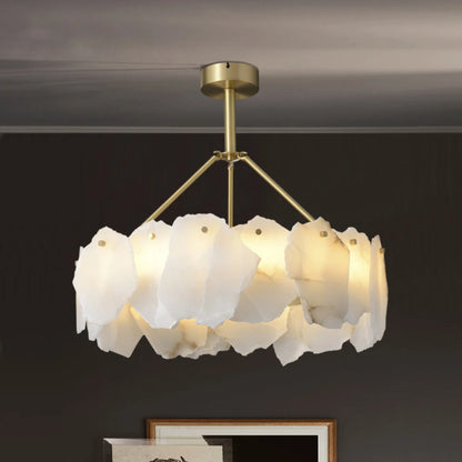 Irregular Burton Alabaster Chandelier