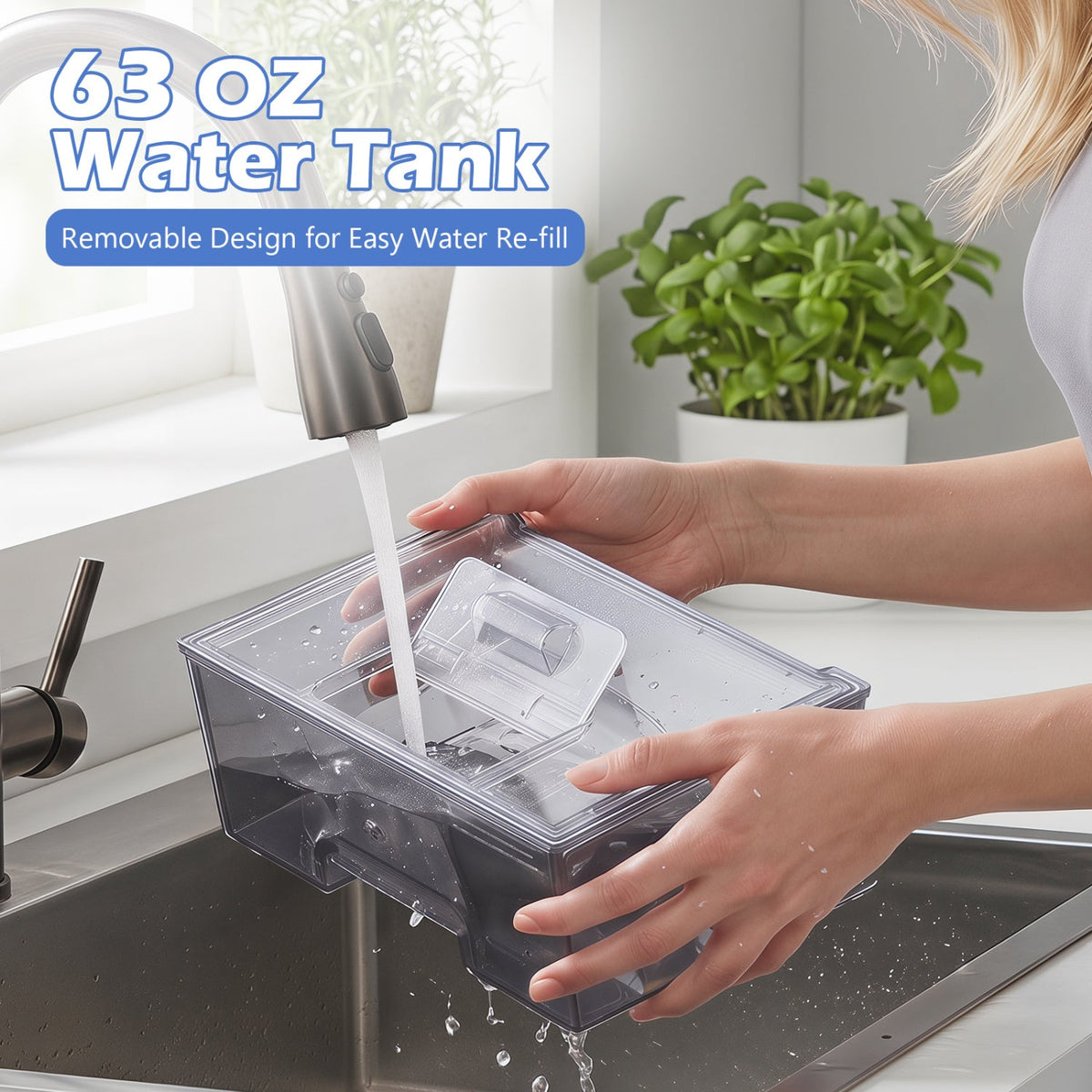 Countertop Ice Maker 26 Lbs/Day with Adjustable Thickness