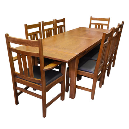 Mission Stow Leaf Table with #401 Chair Dining Set - Light Oak