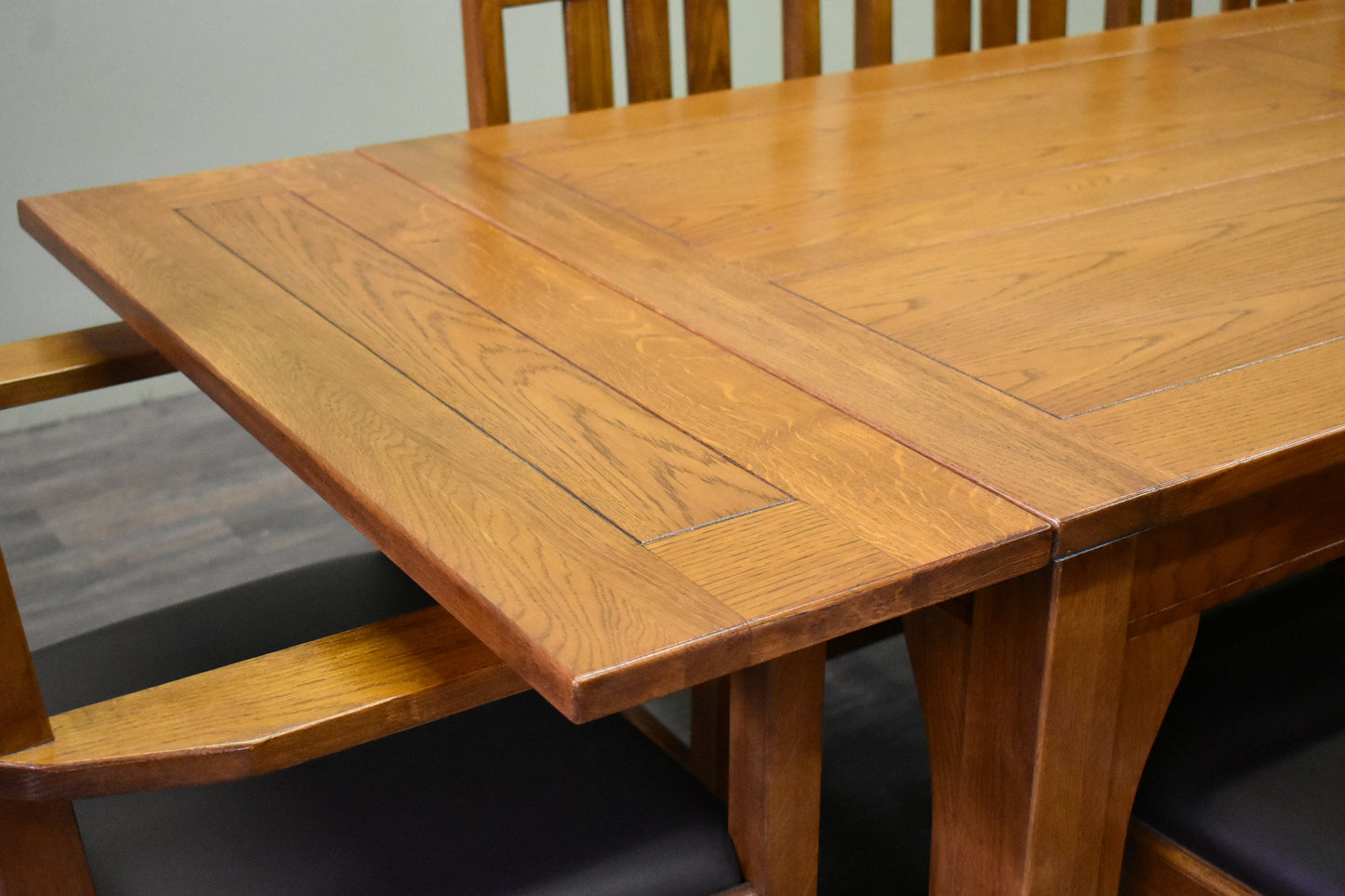 Mission Stow Leaf Table with #401 Chair Dining Set - Light Oak