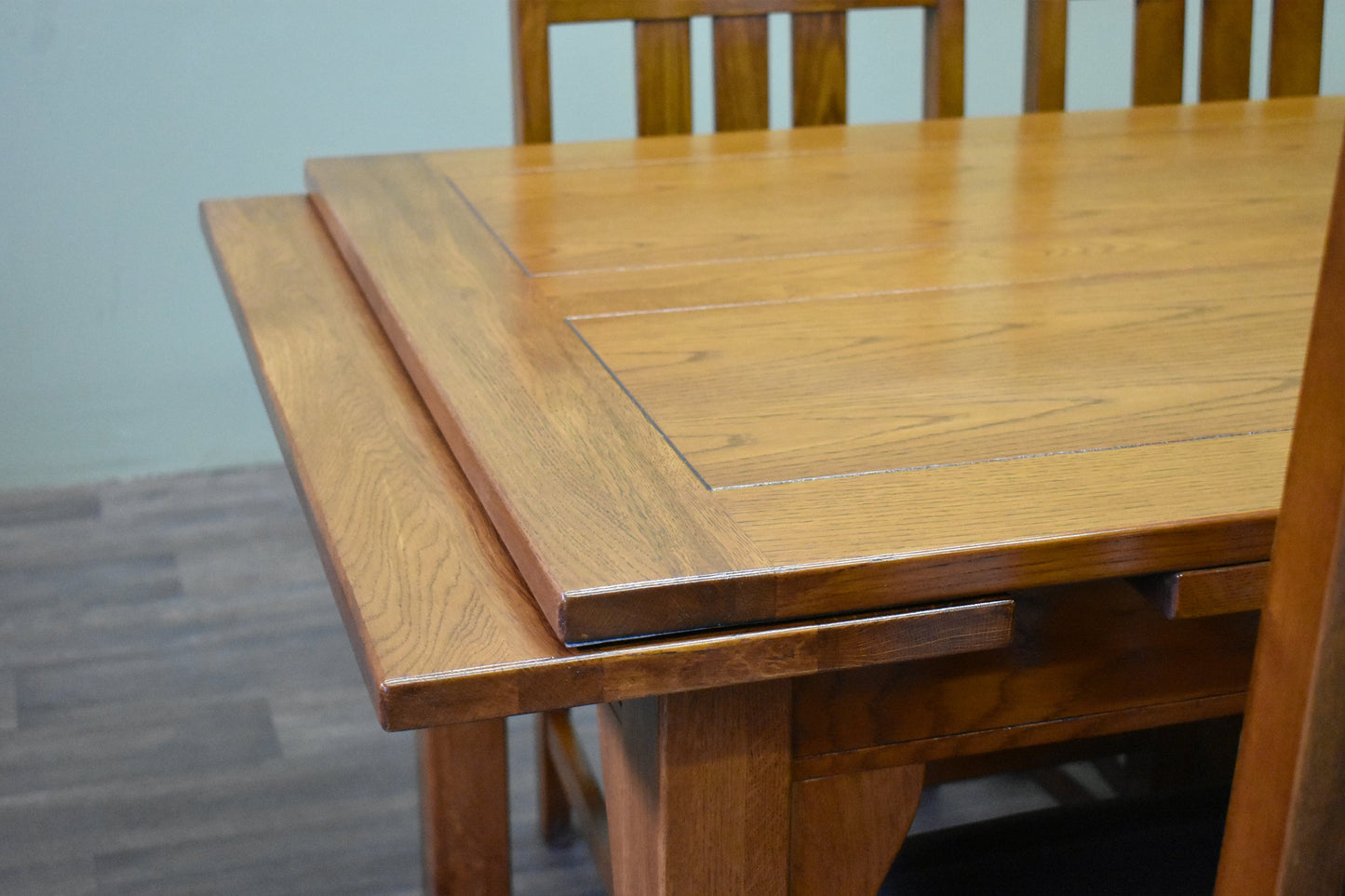 Mission Stow Leaf Table with #401 Chair Dining Set - Light Oak