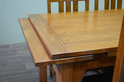 Mission Stow Leaf Table with #401 Chair Dining Set - Light Oak