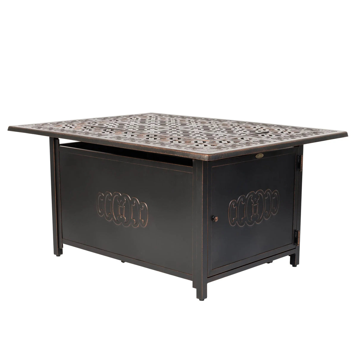 Dynasty Rectangle Aluminum LPG Fire Pit
